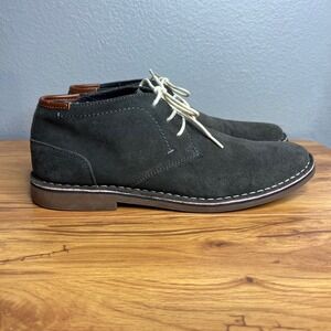 Reaction Kenneth Cole Mens Desert Sun Chukka Boots Size 12 Dark Gray Suede